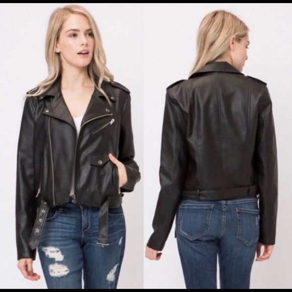 💙🏍 $65 Chic Motto Jacket 🏍 - Picture 3 of 6